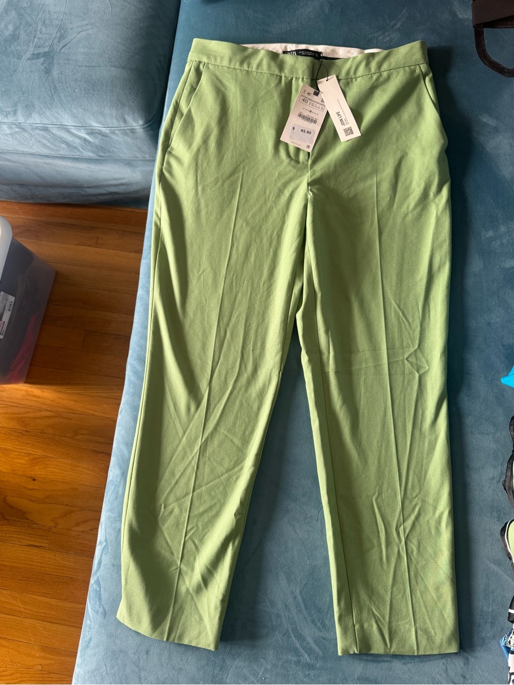Zara Sage Green Tailored Trousers | NWT